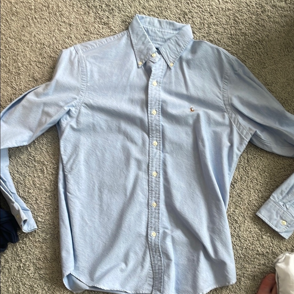 Ralph Lauren Blue Casual Button Down Shirt